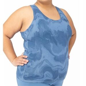 SuperFit Hero Superhold Shelf Tank Size 16-18 XL, Blue, Sports Bra Tank Top